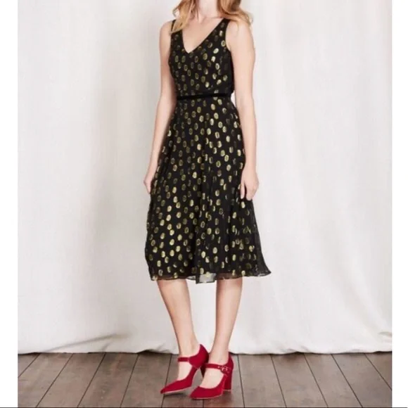 Boden | Dresses | Boden Spotty Gold And Black Dress Size 2r | Poshmark Boden | Dresses | Boden Spotty Gold And Black Dress Size 2r | Poshmark